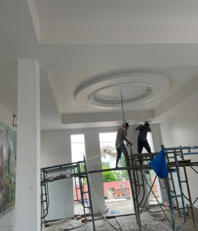 THI CÔNG TRẦN THẠCH CAO – PHÀO CHỈ PU CỔ ĐIỂN | BIỆT THỰ QUẬN 2