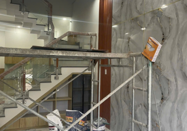 Thi công tấm ốp tường nhà phố thủ Đức TPHCM